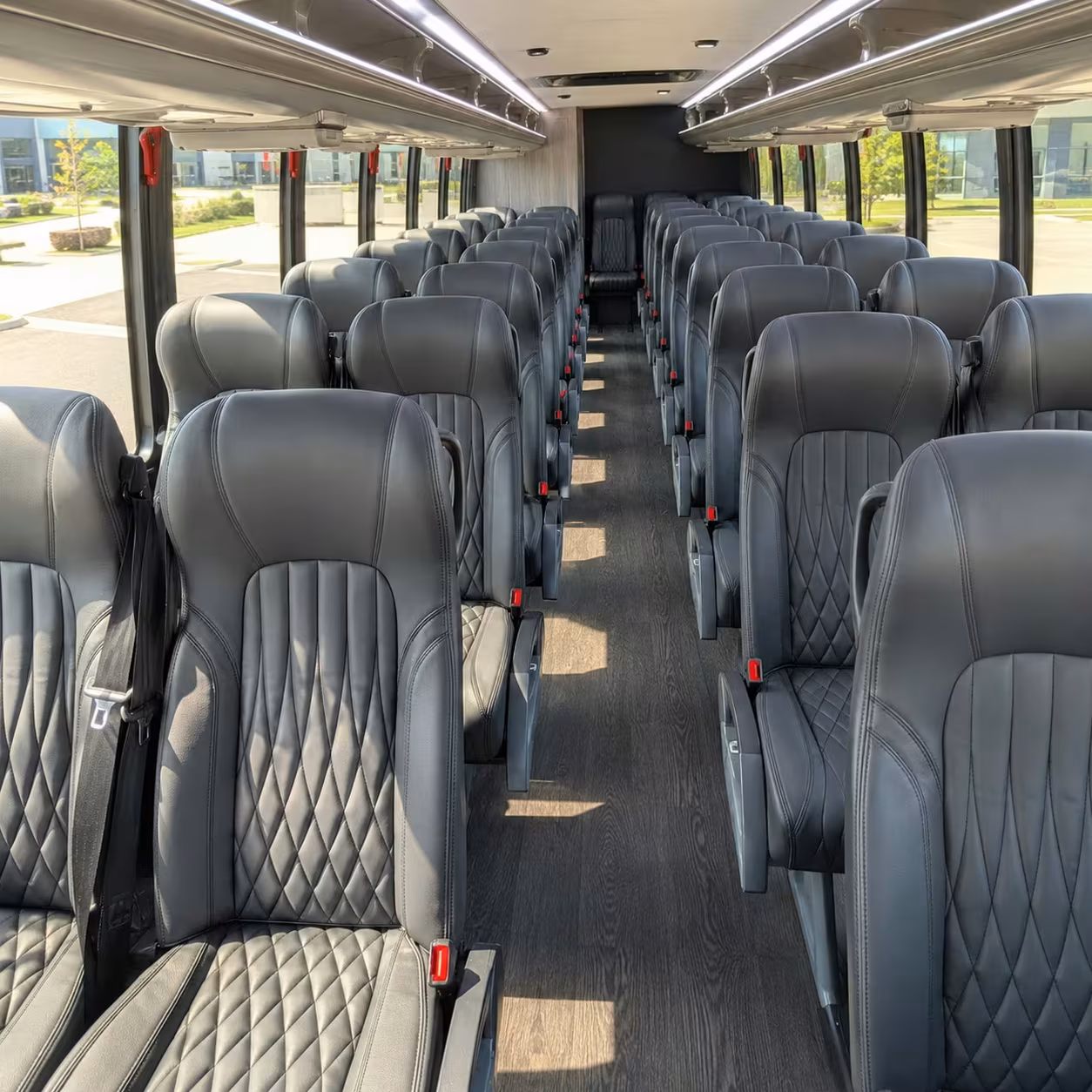 28 passenger minibus interior