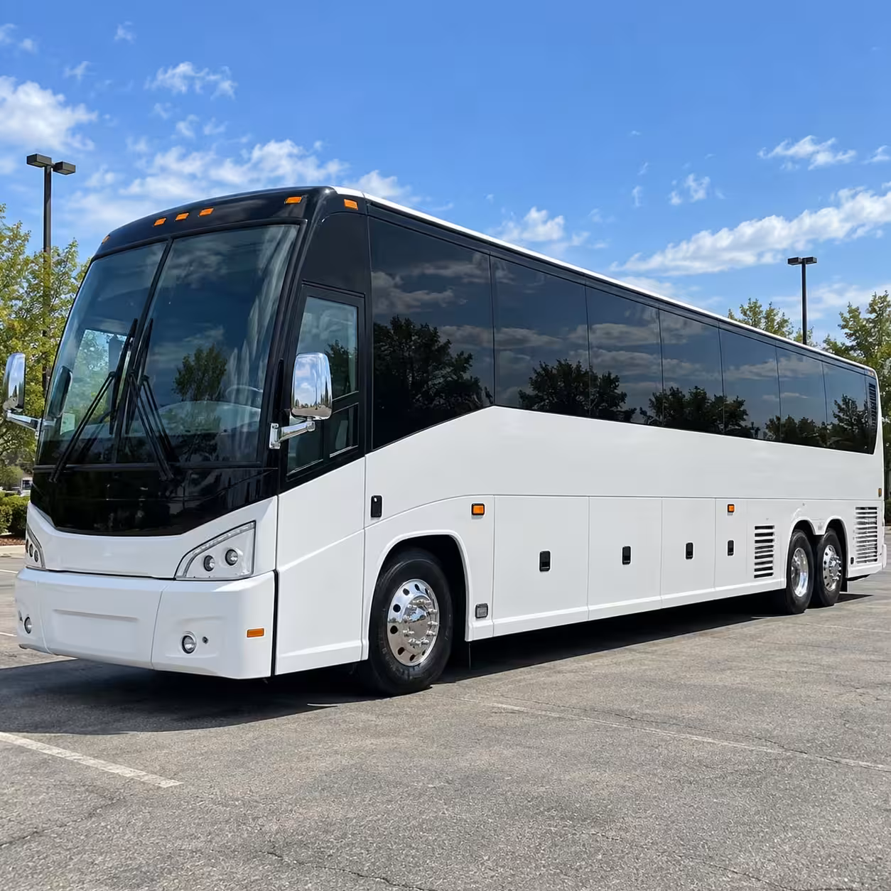 charter bus rentals for newport news park and club weddings