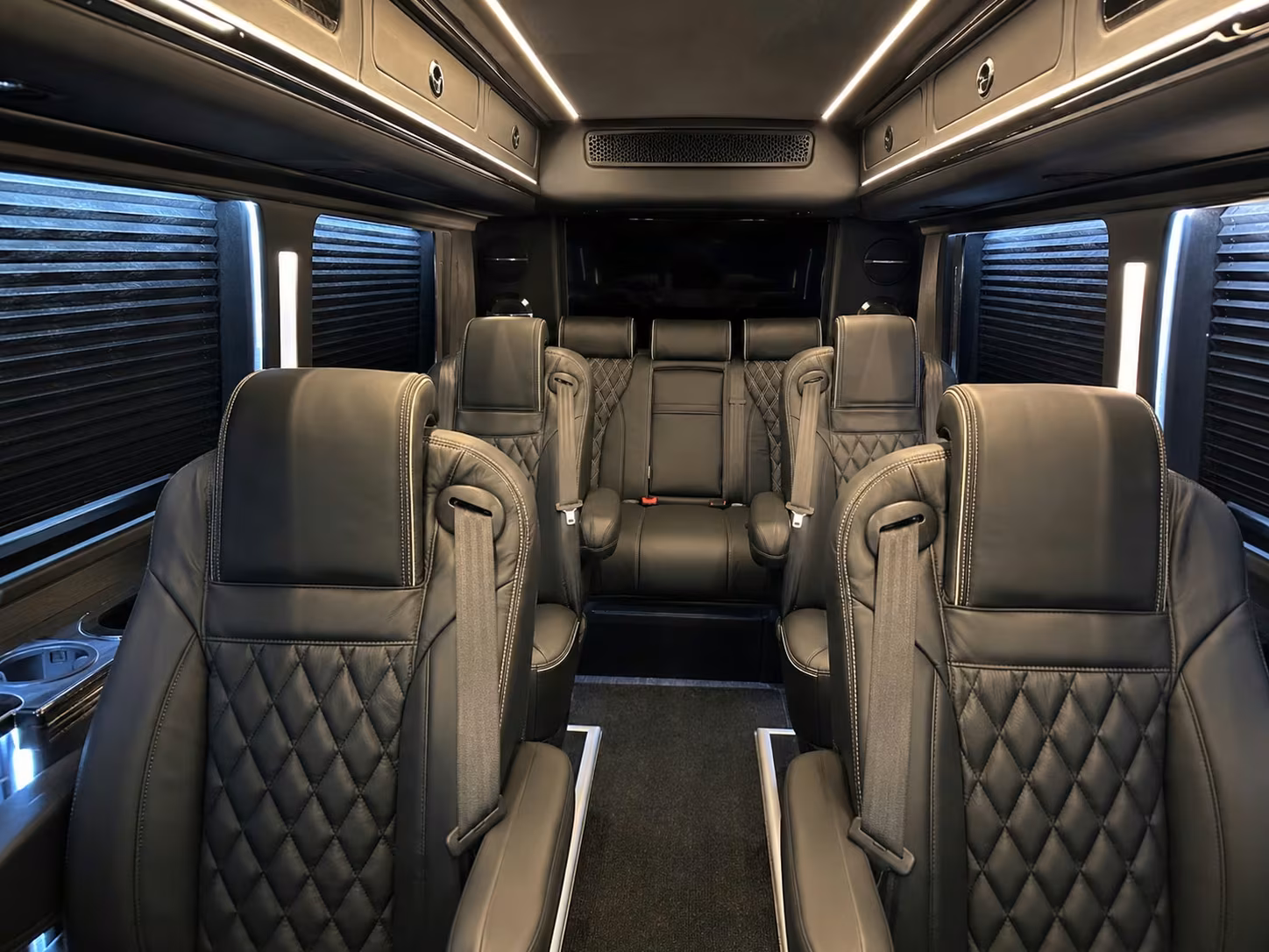 sprinter van with driver inside